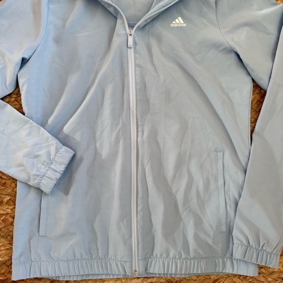 Adidas Golf Women’s Small Lightweight Blue Zip Front Athletic Jacket - Picture 4 of 6